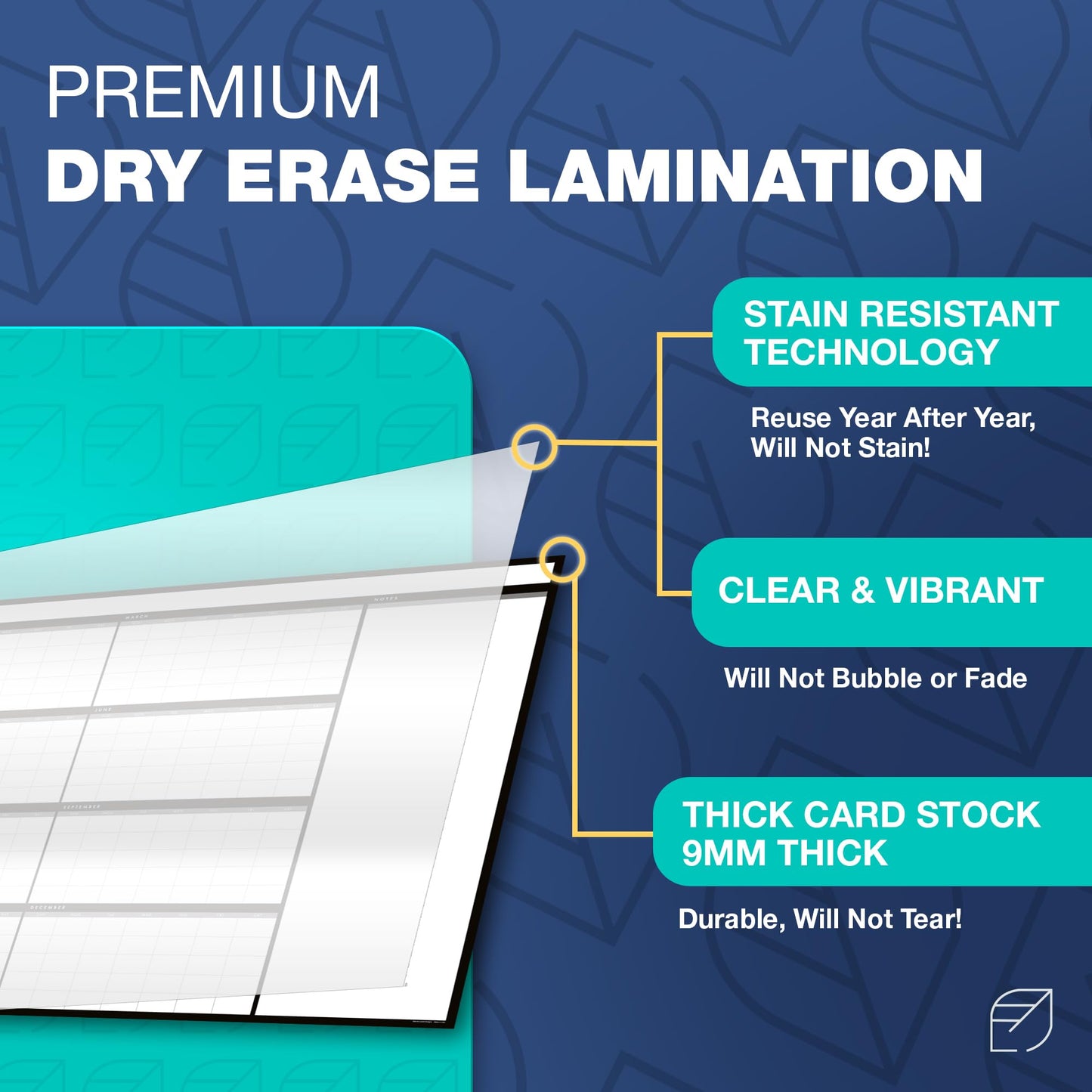 Calendar Whiteboard for Wall, 38" x 68" - Dry Erase, Undated, Yearly, Reusable - 12 Month 2025 Big Calendar for Home, Classroom & Office, Includes Markers, Erasers & Accessories