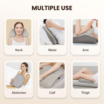 Heycool Back Massager for Pain Relief Deep Tissue, Shiatsu Back and Neck Massager with Soothing Heat, Vibration Kneading Massage Pillow for Neck Shoulder, Gifts for Women Mom