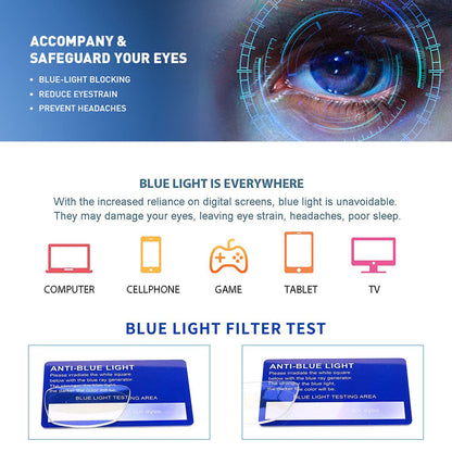 Henotin 4 Pack Ladies Reading Glasses Blue Light Blocking Spring Hinge Readers Anti Eyestrain Computer Eyeglasses (Multicolor, 1.75)