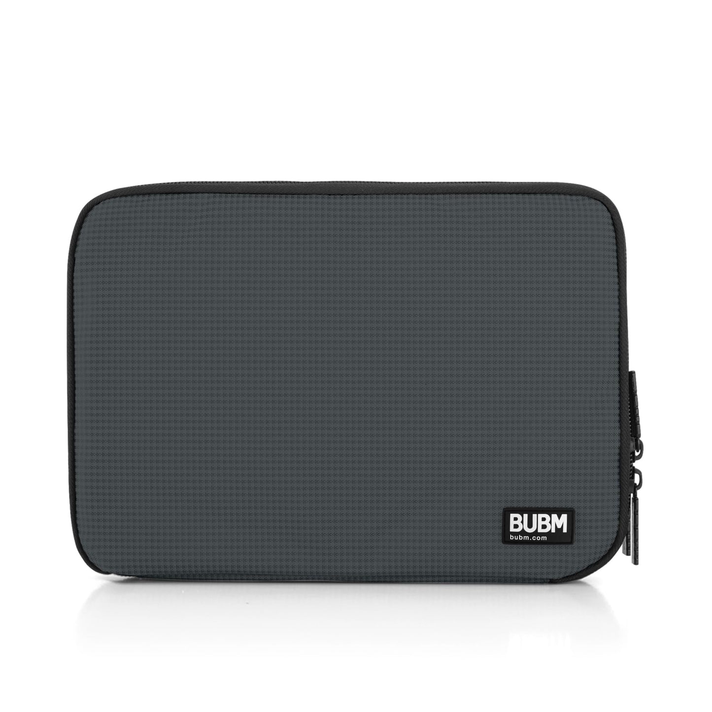 BUBM Double Layer Electronic Accessories Organizer, Travel Gear Bag for Cables, USB Flash Drive, Plug and More, Perfect Size Fits for iPad mini (Medium, Gray)