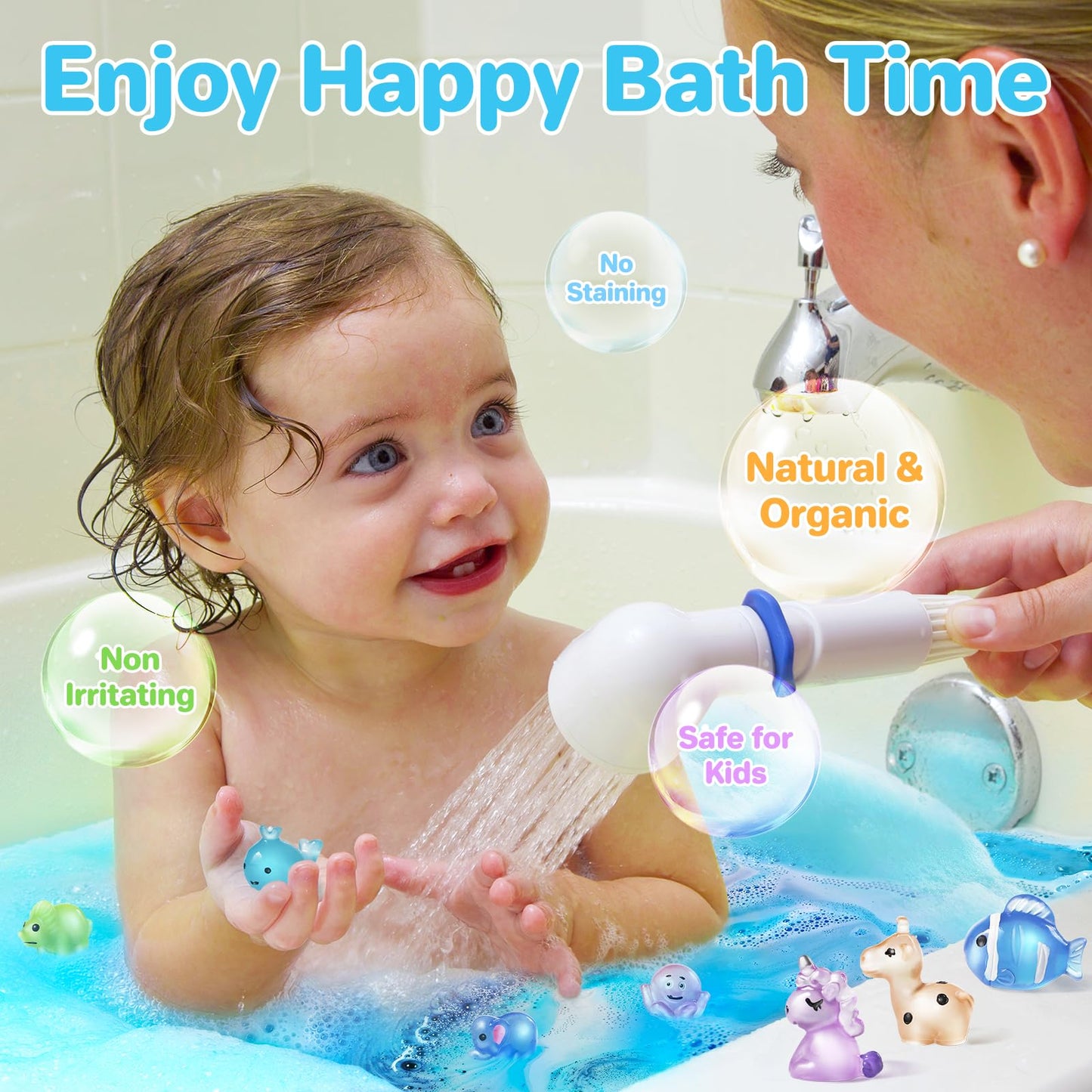 Bath Bombs for Kids with Toys Inside - 24 Pack Kids Bath Bombs with Glow in The Dark Surprise Toys Inside, Natural Organic Bubble Bath Fizzy, Christmas Gifts for Kid Girls Boys, Stocking Stuffers