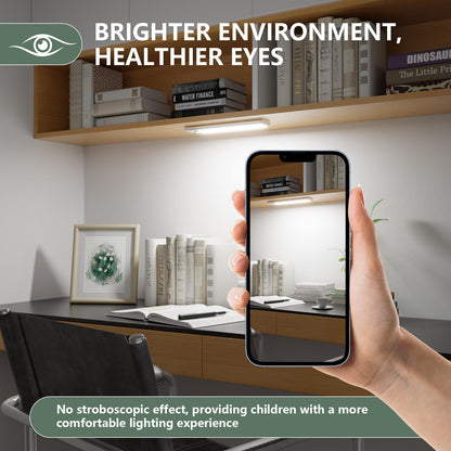 BokiHuk Cabinet Lighting LED with Motion Sensor Pack of 2 Cabinet Light Cabinet Light LED Strip Dimmable USB Rechargeable Under-Unit Light Kitchen for Wardrobe, Stairs, Boot