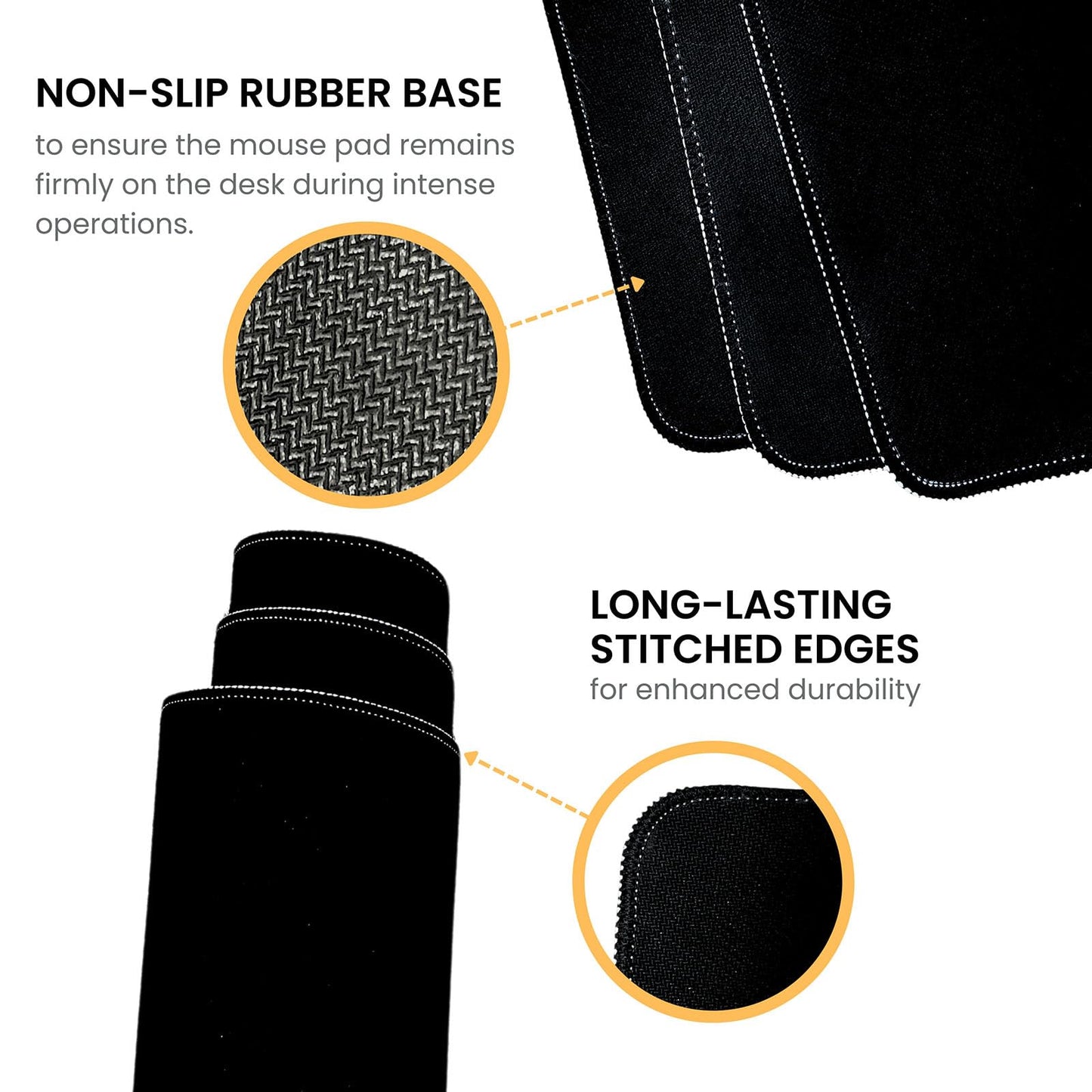 BLITZPAW Long Gaming Mouse Pad 31.5 x 11.8 inches, Extended Anime Mousepad, Large Mouse Mat with Non-Slip Base, Full Keyboard Mat with Stitched Edges for Gaming and Office (Grey White Wave)