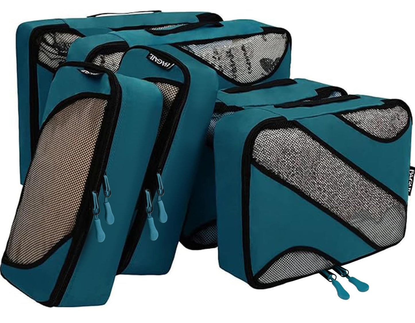 BAGAIL 6 Set Packing Cubes,Travel Luggage Packing Organizers(6Set Teal)