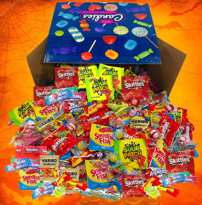 HUGE Assorted Candy PARTY MIX BOX 6.50 LBS/104 OZ Over 255 Individually Wrapped Candies of All Time America's Most (104)
