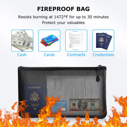 Bonsaii Large Safe Box with Fireproof Bag,2.5 Cubic Feet for home security with Electronic Keypad and Removable Shelf,Document Safe for Home,Money,Cash,Jewelry,15.7"Wx15"Dx21.7"H