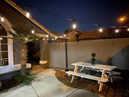 Brightech Ambience Pro Solar Powered String Lights - Commercial Grade Waterproof Patio Lights with 27 Ft Edison Bulbs - Shatterproof LED Solar Outdoor String Lights - 1W LED, Soft White Light