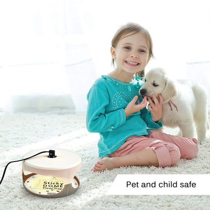 ASPECTEK Sticky Dome Flea Trap, Odorless Glue Trap with 2 Sticky Discs, Effective Bed Bug Killer and Flea and Tick Treatment, Indoor Insect Trap for Bugs, 2 Packs in White and Light Gray