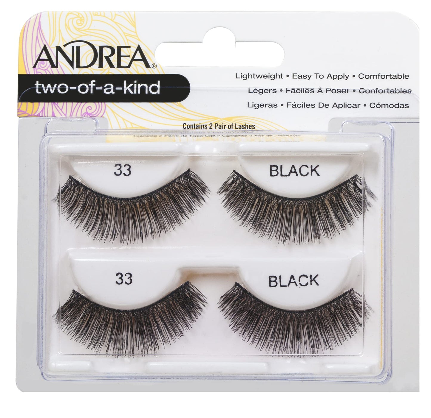 Andrea Twin Pack Lashes, #33, 0.04 Pound