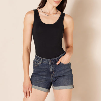 Amazon Essentials Women's Slim-Fit Tank Top, Pack of 2, Black/Olive, X-Large