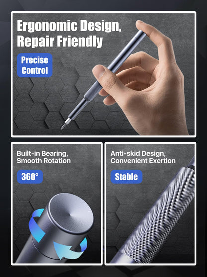 37-in-1 Precision Screwdriver Set, [Super Durable] Magnetic Small Screw Driver, Tiny Torx with T2 T3 T4 T5 T6 T7 T8 T9 T10 T15, Mini Repair Tool Kit for Watch, Computer, Xbox, PS3, PS4, PS5, More