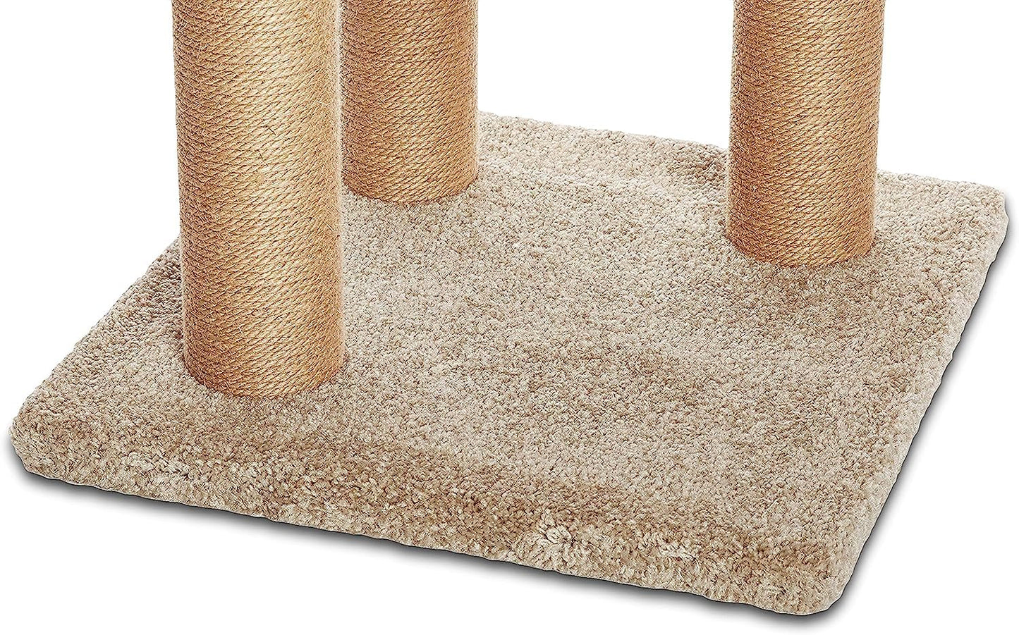 Amazon Basics Cat Tree - Indoor Cat & Kittens Multi-Level Climbing Activity Tower with Scratching Posts, Large (45.9"H) - Beige