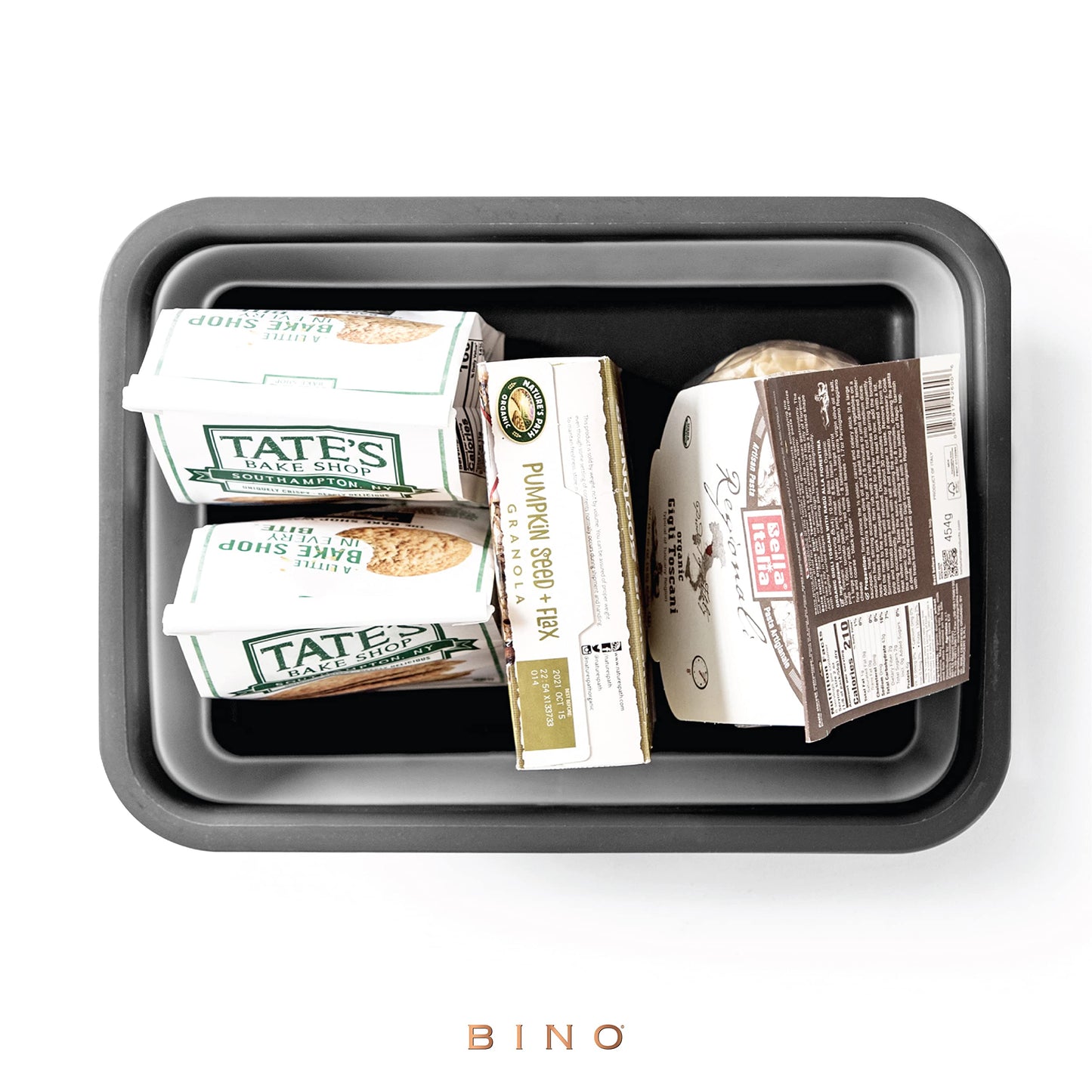 BINO Collapsible Wash Basin - Grey | Portable Dish Tub | Kitchen | Camping | Sink | Home Essentials | Baby Travel | Folding Dish Pan for Maximum Space Saving