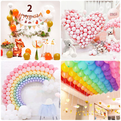 HANWER 200 PCS Glue Points for Balloons, Removable Sticky Point Tape, Adhesive Double Sided Clear dots for Craft Decoration