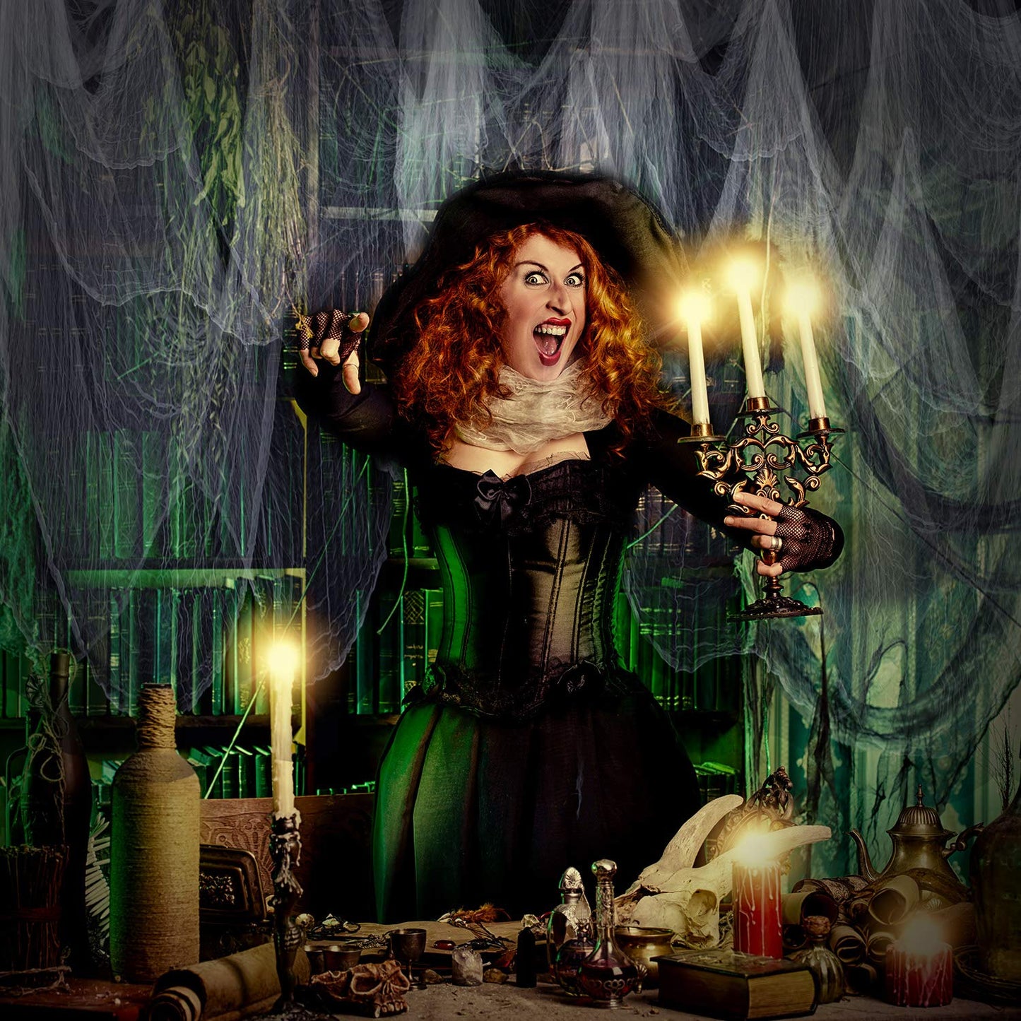 Boao 85 x 197 Inch Halloween Cheesecloth Cheese Cloth Roll for Crafts Large White Cotton Muslin Gauze Fabric for Party Decorations