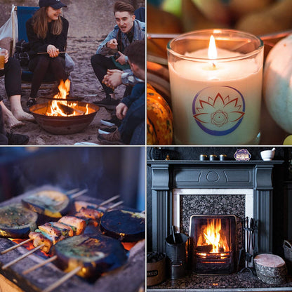 Butane Lighter Torch Long Jet Flame Windproof Lighter with Visual Fuel Window for Fireplace Kitchen Grill BBQ Camping, Gold (No Butane Included)