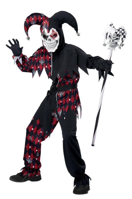 California Costumes Child's Sinister Jester Costume, Large (10-12)