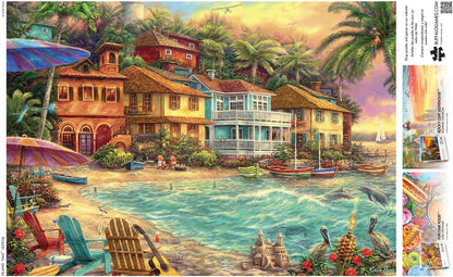 Buffalo Games - Chuck Pinson - Chuck Pinson - Island Time - Large Piece Jigsaw Puzzle for Adults -Challenging Puzzle Perfect for Game Nights - Finished Size is 21.25 x 15.00