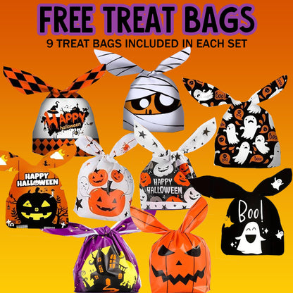 Bath Bombs for Kids with Surprise Toys Inside - Set of 9 Organic Halloween Bath Bombs, Gentle and Safe - Fizzy Balls with Rainbow Bubbles, Halloween Gifts for Kids