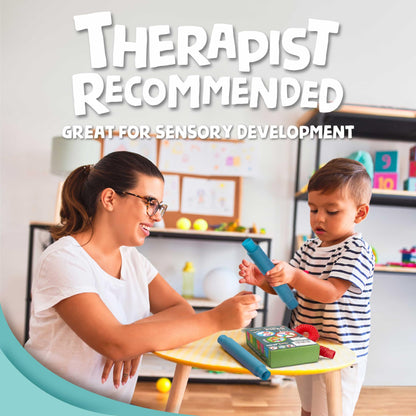 BUNMO Pop Tubes – Large 4-Pack Sensory & Fidget Tubes for Kids 3+ | Stretch, Connect & Pop | Creative STEM Play & Fine-Motor Practice | Vibrant Colors | Non-Mouthable Toy