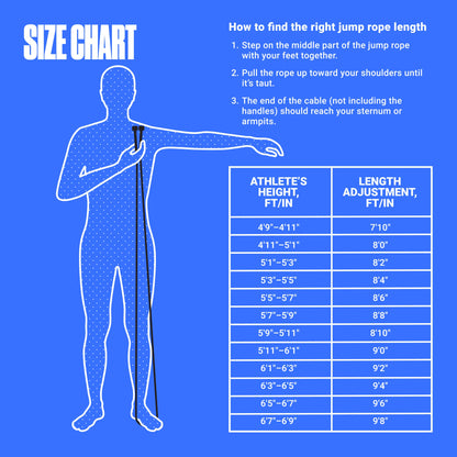 Adjustable Jump Rope for Fitness and Exercise – Skipping Rope for Cardio, Boxing, and Weight Loss – Speed Rope perfect for Men & Women