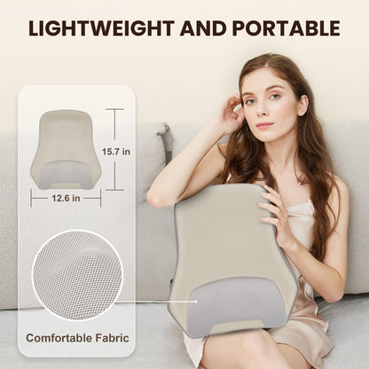 Heycool Back Massager for Pain Relief Deep Tissue, Shiatsu Back and Neck Massager with Soothing Heat, Vibration Kneading Massage Pillow for Neck Shoulder, Gifts for Women Mom