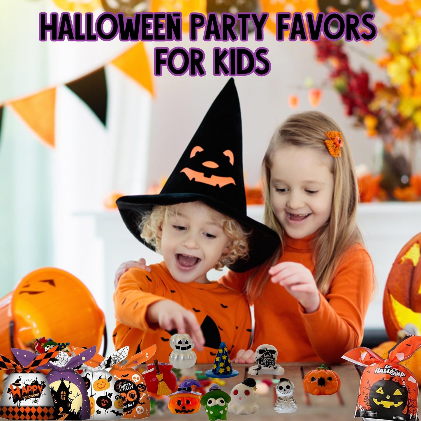 Bath Bombs for Kids with Surprise Toys Inside - Set of 9 Organic Halloween Bath Bombs, Gentle and Safe - Fizzy Balls with Rainbow Bubbles, Halloween Gifts for Kids