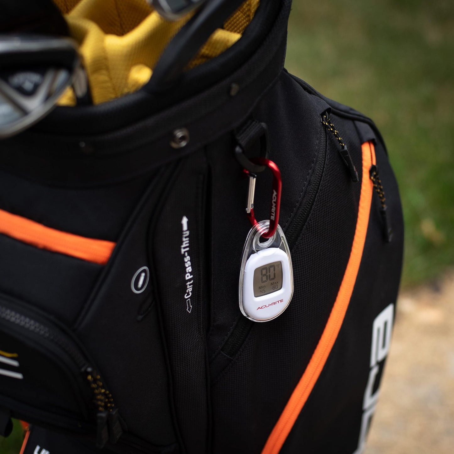 AcuRite Portable Digital Thermometer for Indoor or Outdoor Temperature with Carabiner Clip (00333)