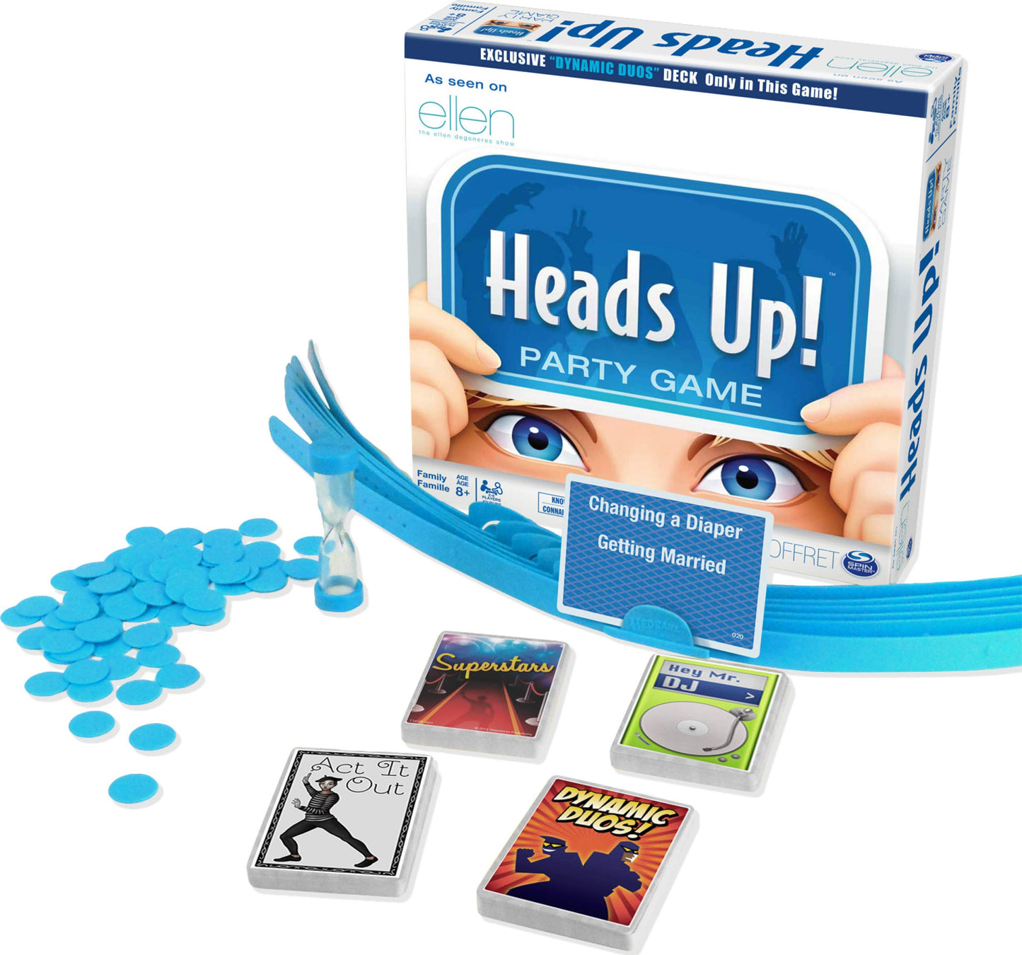 Head’s Up Party Game 4th Edition, Word Guessing Board Game for Kids and Families Ages 8 and up