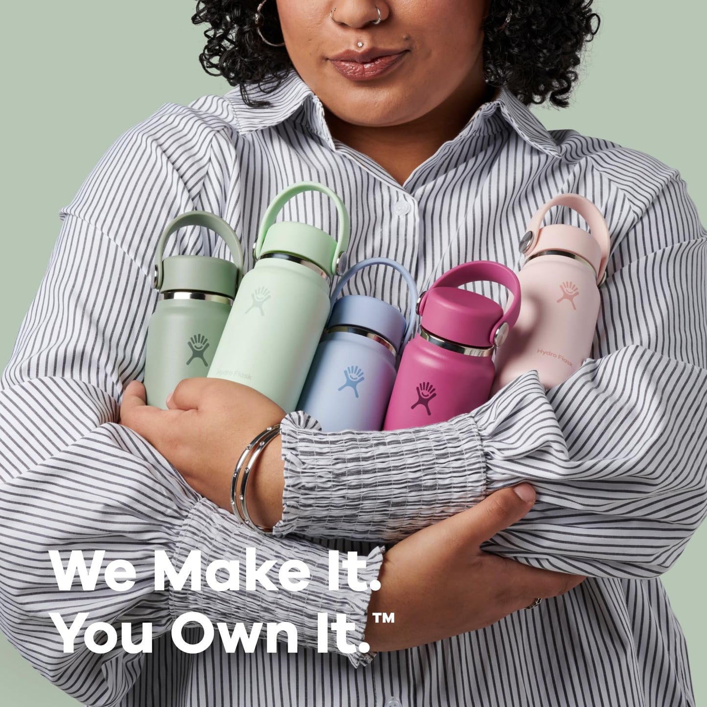 Hydro Flask Micro Bottle - Insulated Mini Leak Proof Flask for Purse or Pocket in 6.7 Oz Trillium Pink