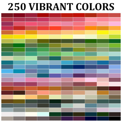 Inscraft 403 Pack Embroidery Floss Set, 250 Colors Cross Stitch Friendship Bracelet Thread with 153 Pcs Cross Stitch Tool, 4-Tier Transparent Box for Storage