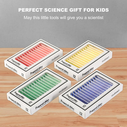 48 Prepared Microscope Slides Set of Animals Insects Plants Flowers, Biological Learning Resource Specimens for Kids Beginner Classroom Basic Science Education
