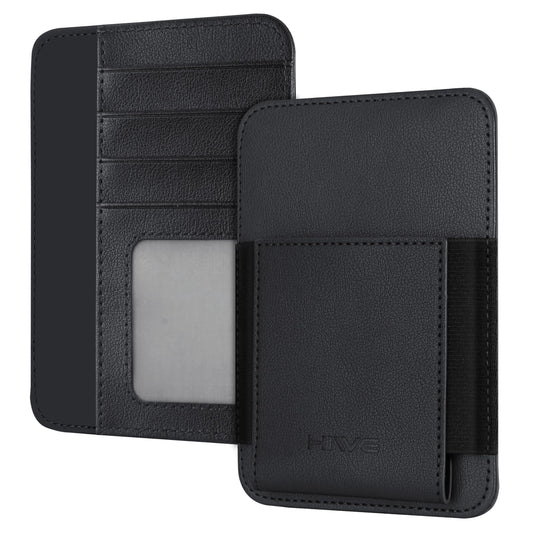 HiWe Passport Holder for Travel, Minimalist RFID Passport Holder, Leather Passport Wallet Cover Case for Men & Women, ID Window, Black