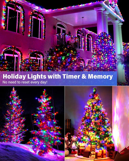 50FT Smart Halloween Party Lights - APP Controlled RGB String Lights with Music Sync, DIY Spooky Effects (Orange/Purple/Green), USB Powered for Indoor Haunted House, Porch & Yard Decor