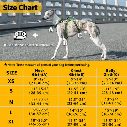 Huntboo Escape Proof Harness, No Slip Dog Harness Escape Proof, Fully Reflective Harness with Handle, Breathable, Durable, Adjustable Vest for Medium Dogs Walking and Training Gear (Black, M)