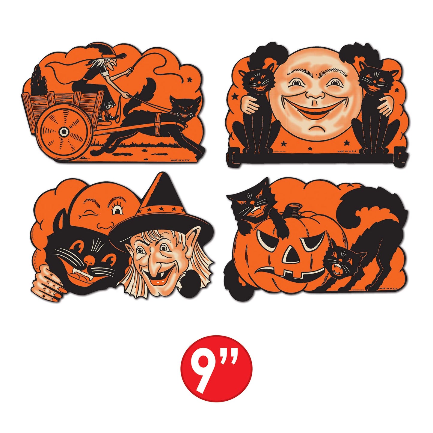 Beistle Halloween Cutouts 9"