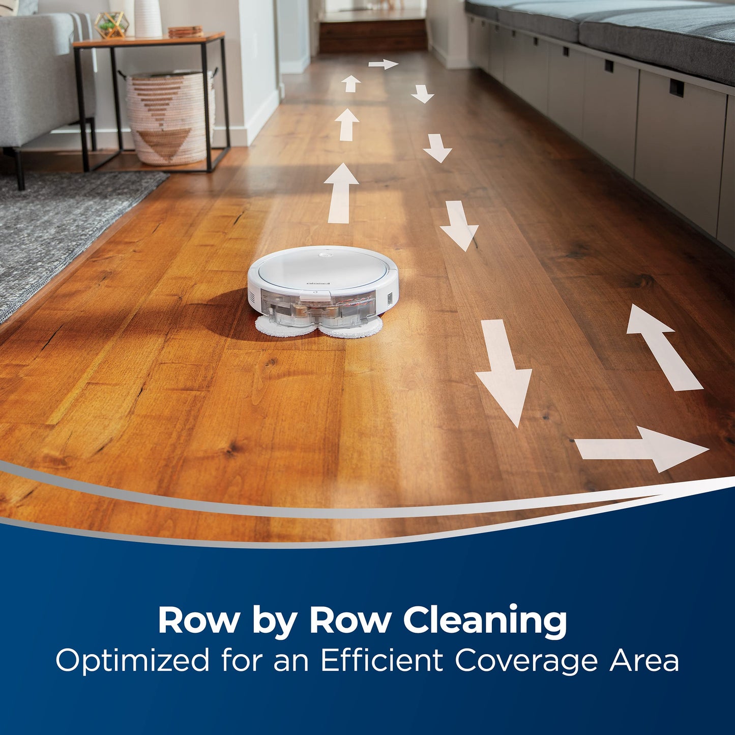 Bissell SpinWave Pet Robot, 2-in-1 Wet Mop and Dry Robot Vacuum, WiFi Connected with Structured Navigation, 3347