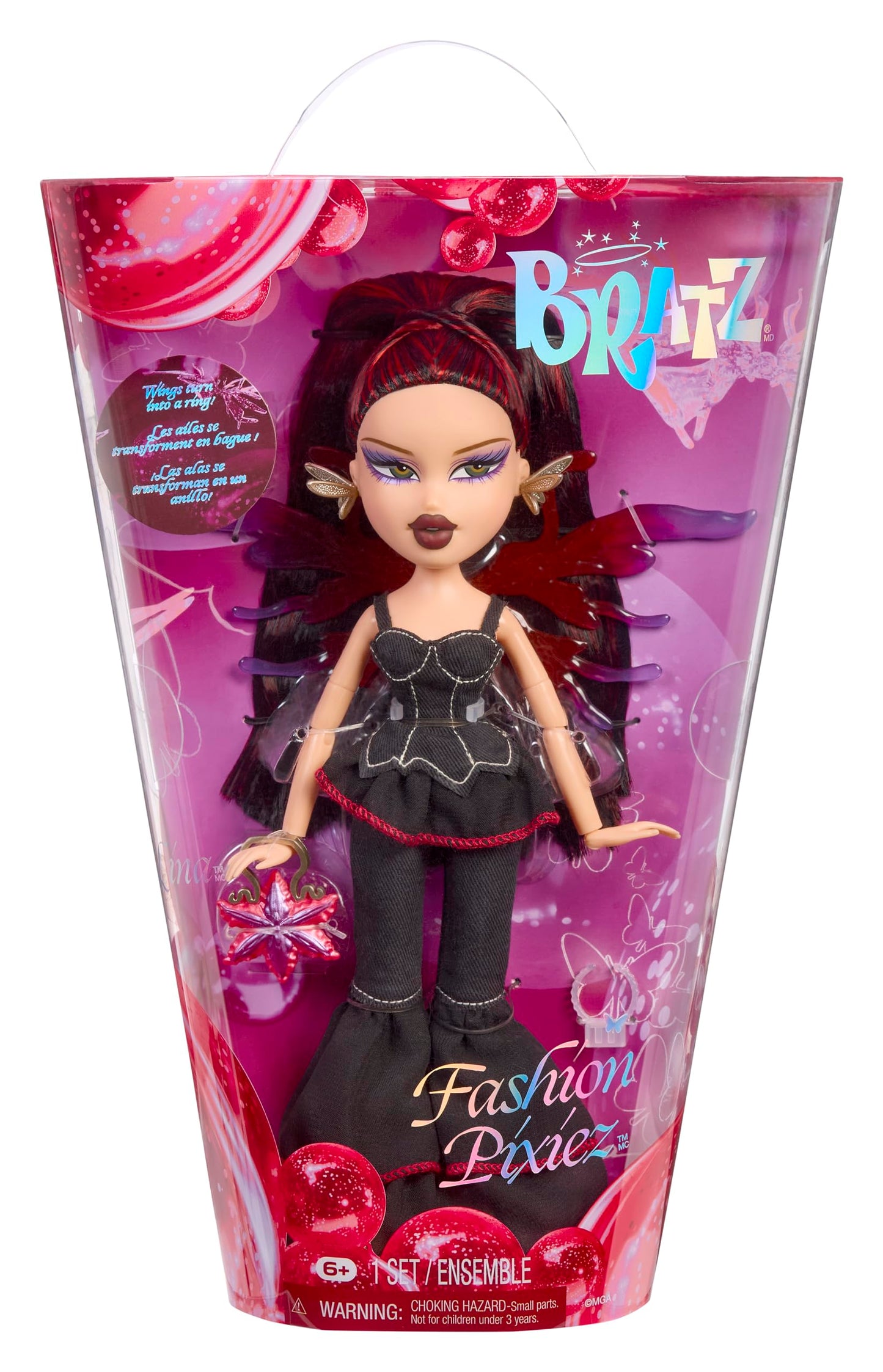 Bratz Fashion Pixiez Lina Collectible Fantasy Doll with Real Fashions and Accessories