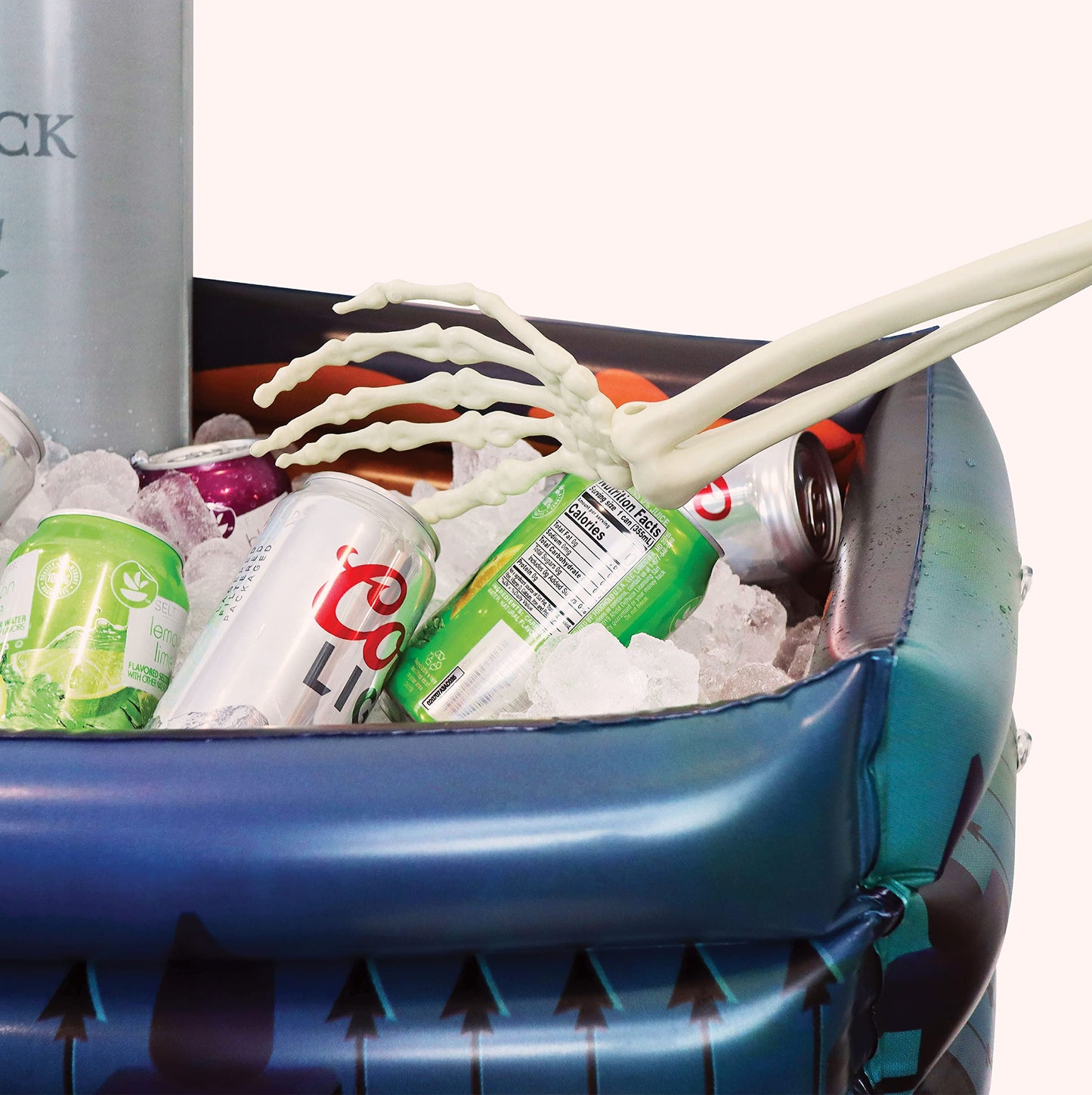 40" Inch Summerween Inflatable Outdoor Graveyard Halloween Candy Holder Bowl - Up to 120 Drink Beverage Cooler and Ice Chest Halloween Party - Inflables De Halloween Enfriador Candy Caldron