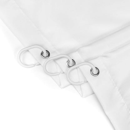 HVEST Halloween Ghost Shower Curtain with Hooks,Spooky White Ghost Bat Stars on Black Shower Curtain for Bathroom Decor Black and White Gothic Shower Curtain Set Halloween Decorations,72L x 60W inches