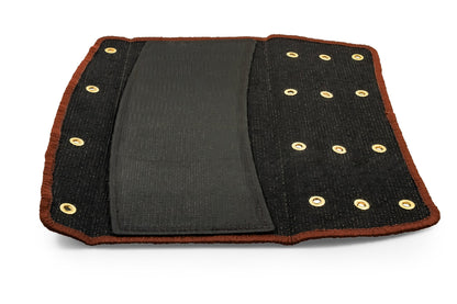 Camco 42949 RV Step Rug (Premium Radius Wrap Around Step Rug, Turf Material (22" Wide) - Brown)