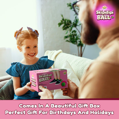 IPIDIPI TOYS Ankle Toy - Pink Retro Jumping Hopper, Ankle Jump Rope Skip Ball, Improve Coordination, Fun Exercise Playground - Best Retro Birthday Gift for Kids Ages 5-12