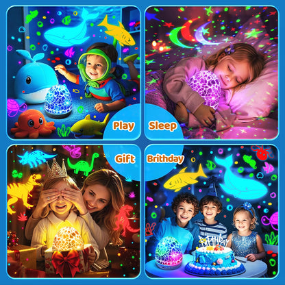 Baby Sound Machine Night Light Projector | 15 Sleeping Sounds & 3D Films | 31Colors & Remote Control | Toddler Night Light for Kids, Baby White Noise Machine, Sound Machine baby, Egg Light for Nursery