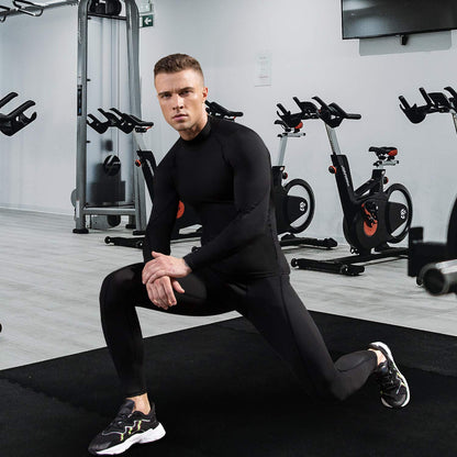 2/3 Pack Men's Compression Shirts Long Sleeve Workout Shirts Mock Turtleneck Athletic Base Layer Active Undershirts Tops