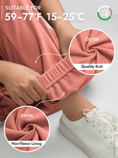 ATHMILE Halloween Baggy Sweatpants for Women with Pockets-Lounge Womens Pajams Pants-Womens Running Joggers Fall Clothes Outfits 2025 Orange Pink