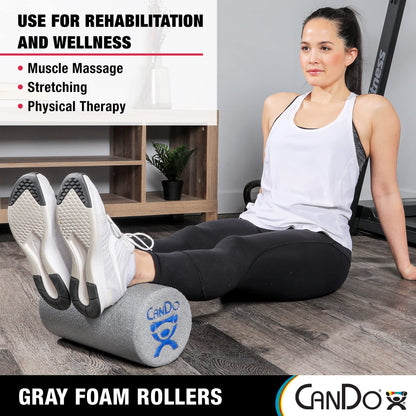 CanDo-30-2500 Plus Foam Roller, 6" X 36", Round