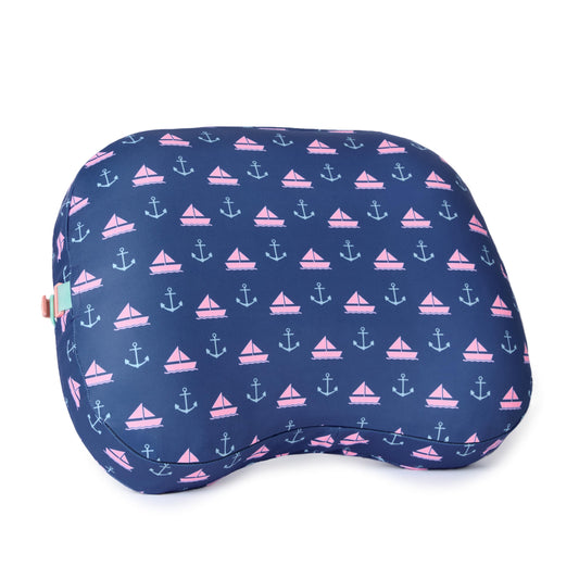 Ballast Beach Pillow – Comfy, Durable & Compact, Stays Put on Windy Beaches with Patented Sand Pouch, Inflatable Pillow for Beaches, Pools, Camping, Festivals and Travel (ADNT-Coastal-Anchor)