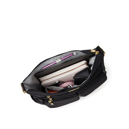 Baggallini Modern Everywhere Bagg - Water-resistant Lightweight Hobo Crossbody Bag for Women - Easy-Access Phone Pocket