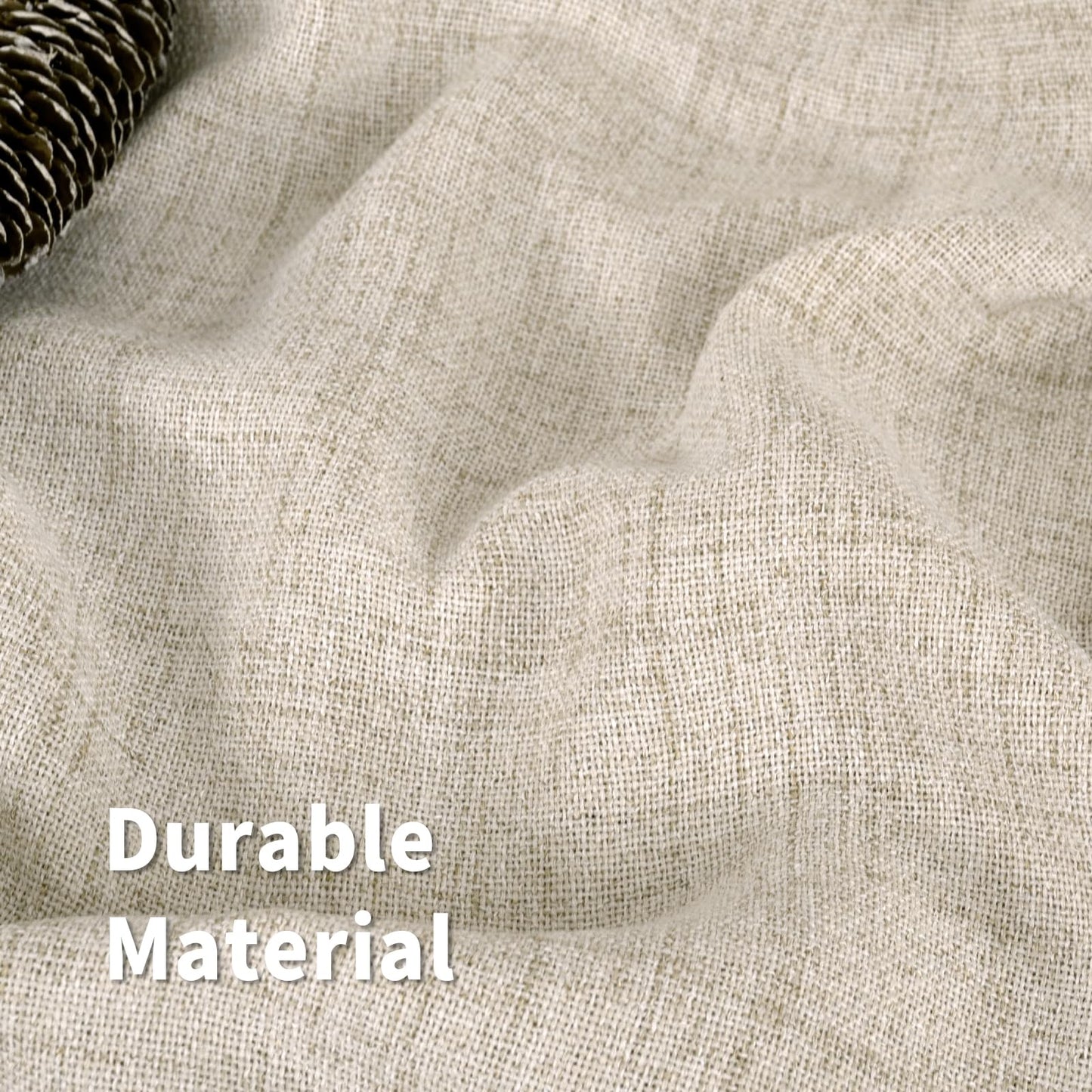 BGment Linen Curtains 63 Inch Length 2 Panels for Living Room - Semi Sheer Drapes Light Filtering Window Treatments with Rod Pocket Back Tab Lightweight for Bedroom, 52 X 63 Inch