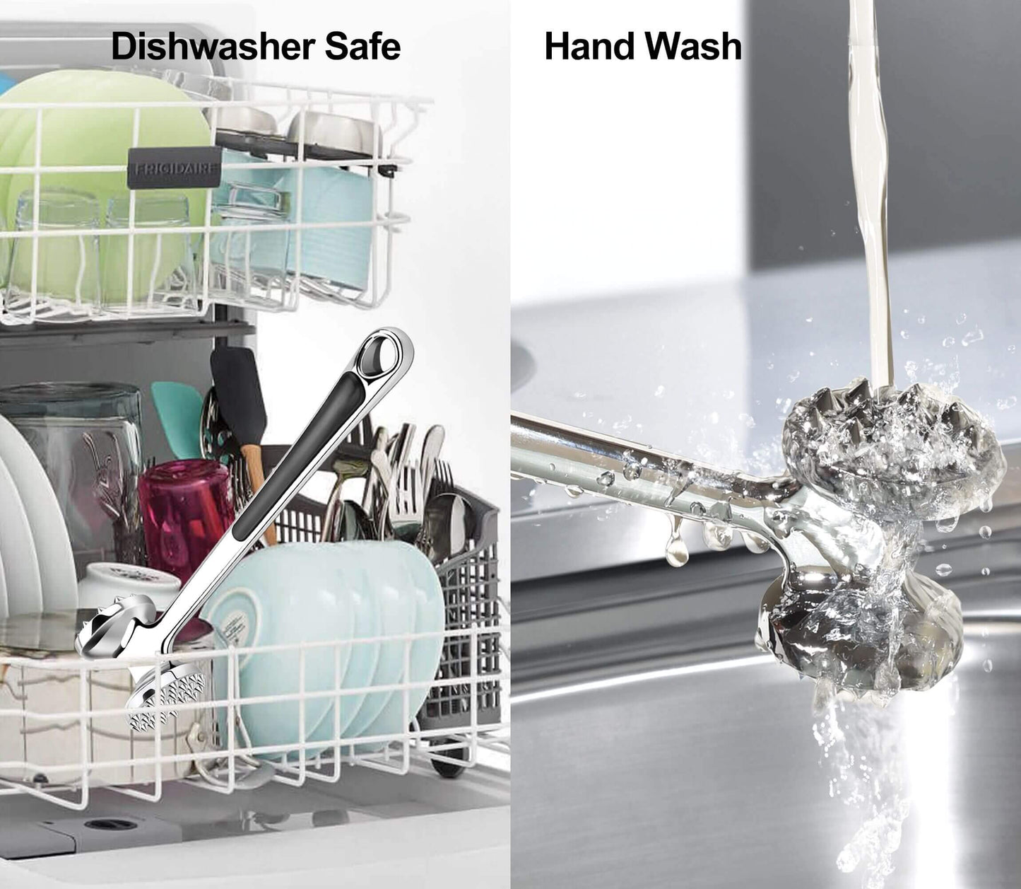 Aliglow Meat Tenderizer Hammer Tool Mallet Pounder for Kitchen Tenderizing Steak Beef Poultry,Heavy Duty Dual-Sided Tenderiser with Soft Grip Handle - Multifunctional Beater for Chicken,Fish, Baking